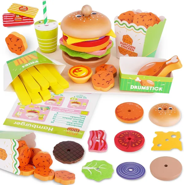 Montessori_Wooden_Pretend_Play_Food_Set_Fast_Food_Play_Kitchen_Ages_3_5_Years