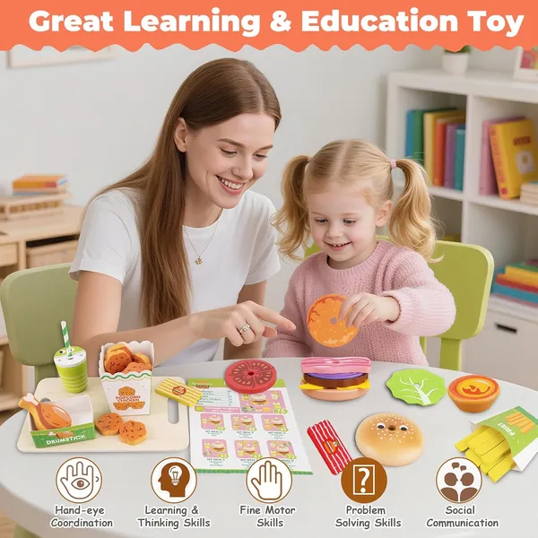 Montessori_Wooden_Pretend_Play_Food_Set_Fast_Food_Play_Kitchen_Ages_3_5_Years