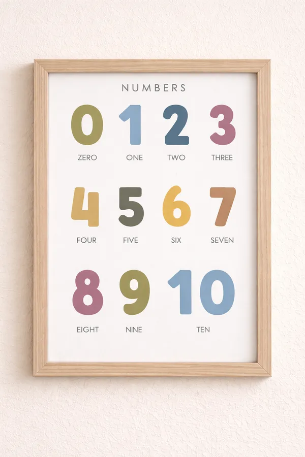 Numbers_0_10_Framed_Poster_Early_Math_Wall_Chart_For_Kids