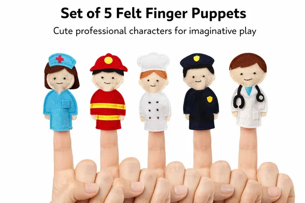 Community_Helpers_Finger_Puppets_Set_Of_5