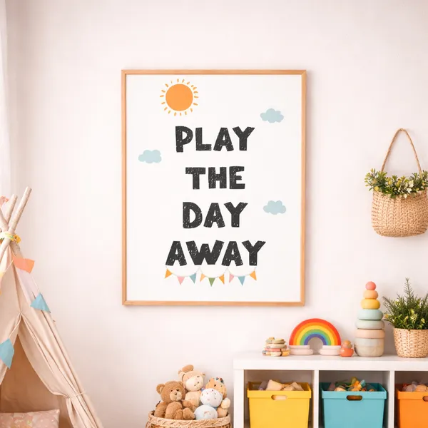 Play_The_Day_Away_Poster_Preschool_Playroom_Wall_Art