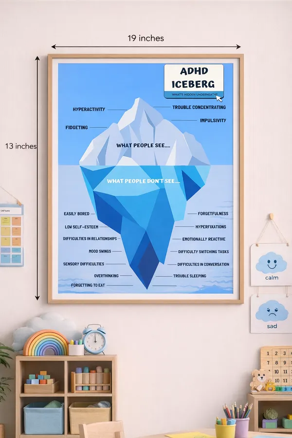 Adhd_Iceberg_Wall_Display_Visual_Support_Poster_For_Inclusive_Settings