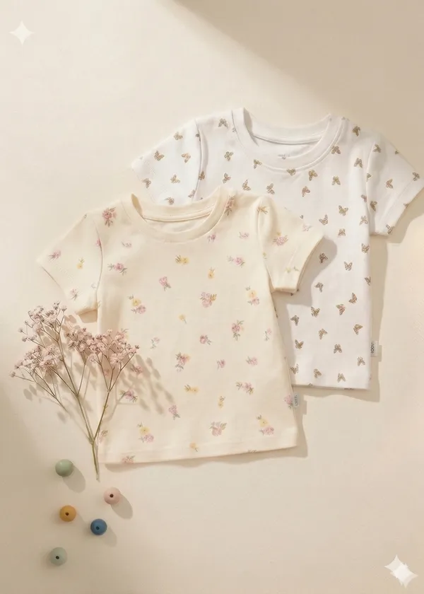 Set_Of_2_Snitz_Floral_Print_Baby_Girls_Cotton_Top