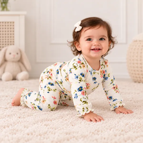 Snitz_(Pack_of_2)_Cotton_Nightsuit_For_Baby_Girls