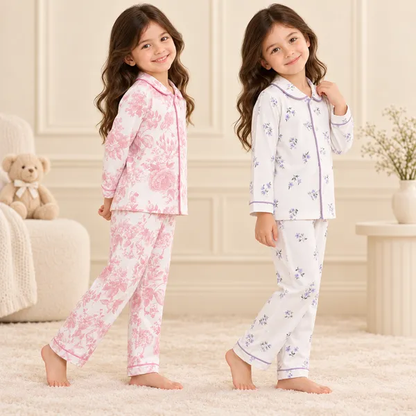 Snitz_(Pack_of_2)_Printed_Nightwear_For_Girls