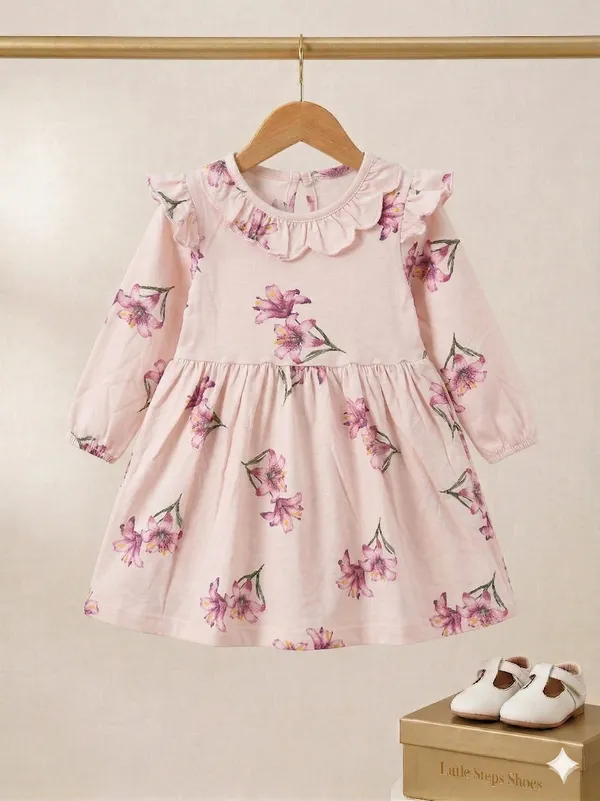 Snitz_Cotton_Pink_Color_Baby_Frock
