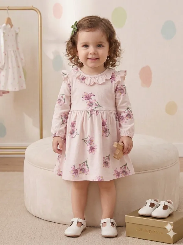 Snitz_Cotton_Pink_Color_Baby_Frock