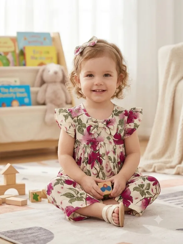 Snitz_floral_printed_co-ord_set/2_piece_suit_for_baby_girls