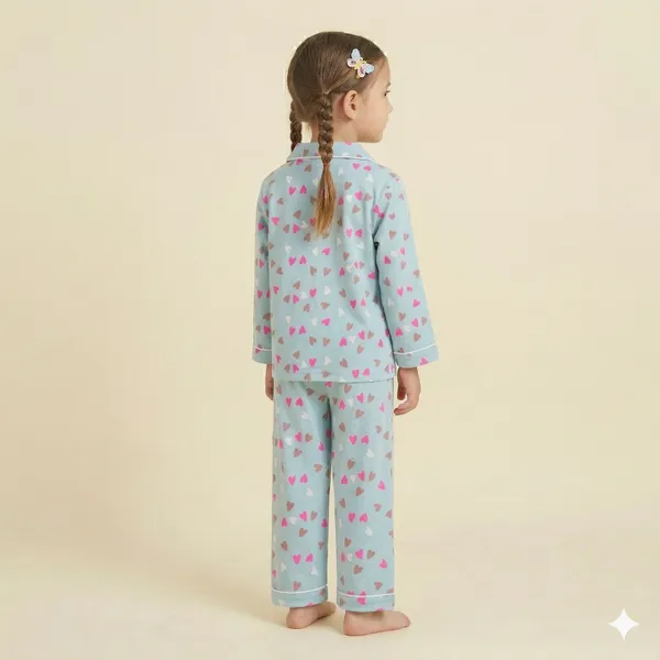 Snitz_Heart_Printed_Girls_Nightwear_Top_And_Bottom_Set