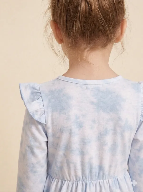 Snitz_Multicolor_Printed_Girls_Cotton_Frock