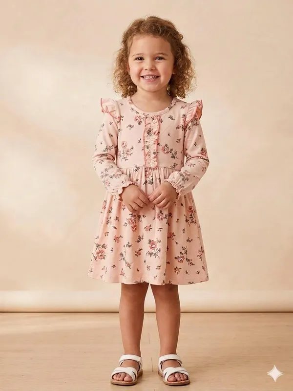 Set_Of_2_Snitz_printed_girls_cotton_frock