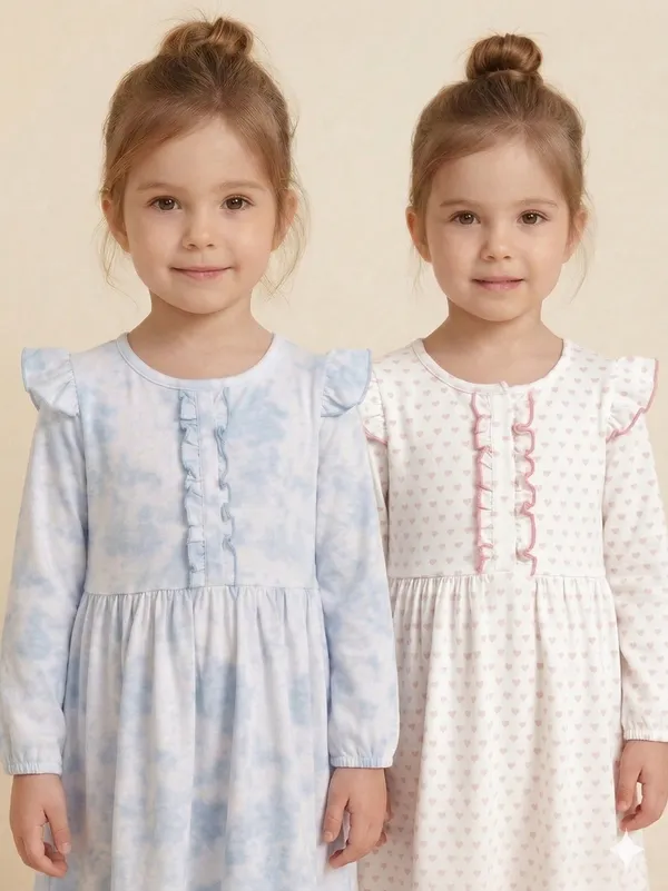 Set_Of_2_Snitz_Printed_Girls_Cotton_Frock_Combo