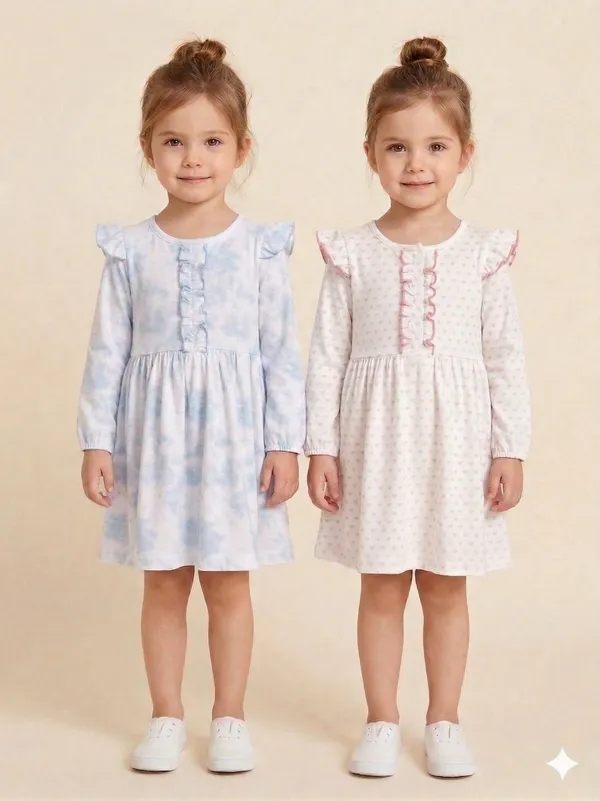 Set_Of_2_Snitz_Printed_Girls_Cotton_Frock_Combo
