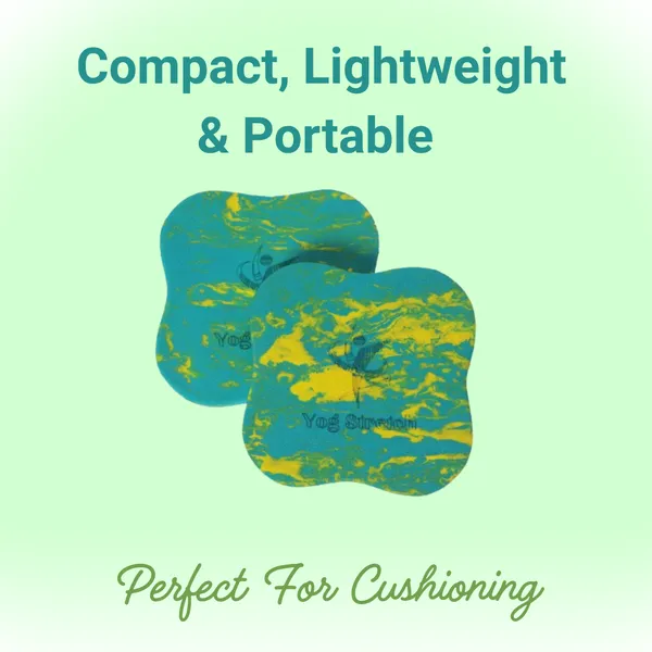 Compact_Lightweight_Yoga_Cushion_Pads_-_Set_of_2_(Blue_&_Yellow_Marble_Pattern)