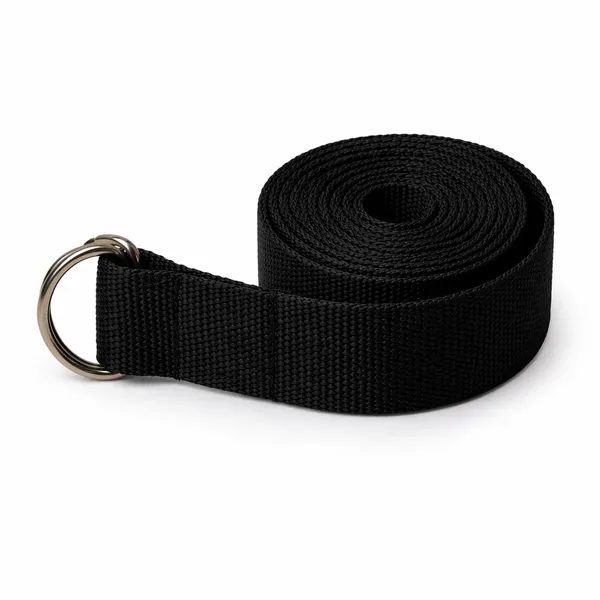 Premium_Yoga_Strap_with_D-Ring_Buckle_-_Black