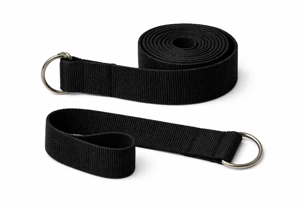 Premium_Yoga_Strap_with_D-Ring_Buckle_-_Black