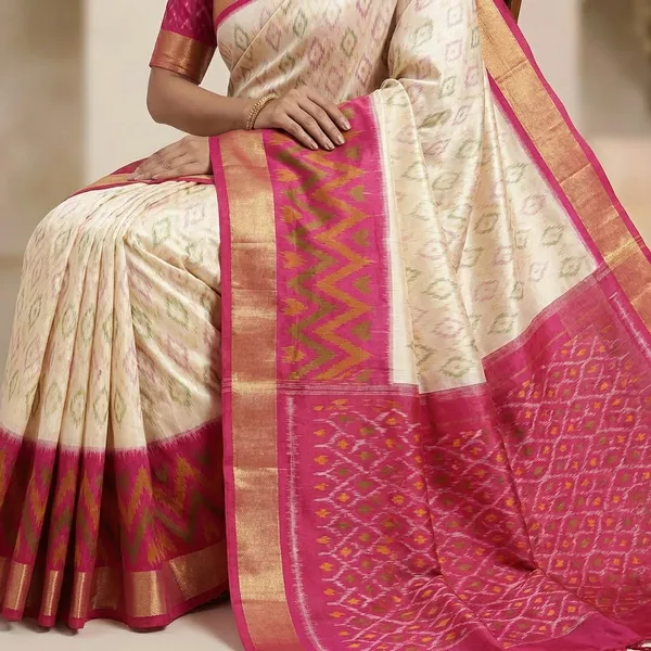 Traditional_Pochampalli_Ikkat_Designer_Print_Dolla_Silk_Saree