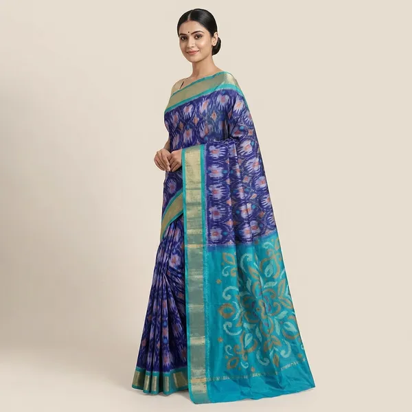 Blue_Pochampally_Saree_For_Women
