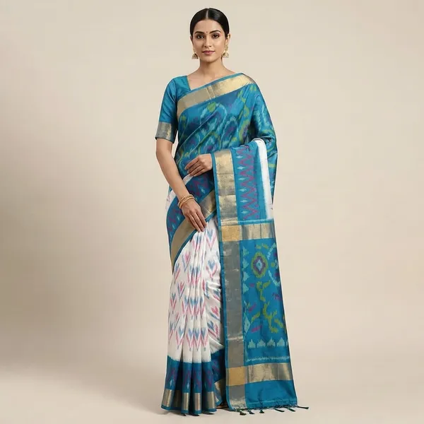 Blue_Pochampally_Saree_For_Women