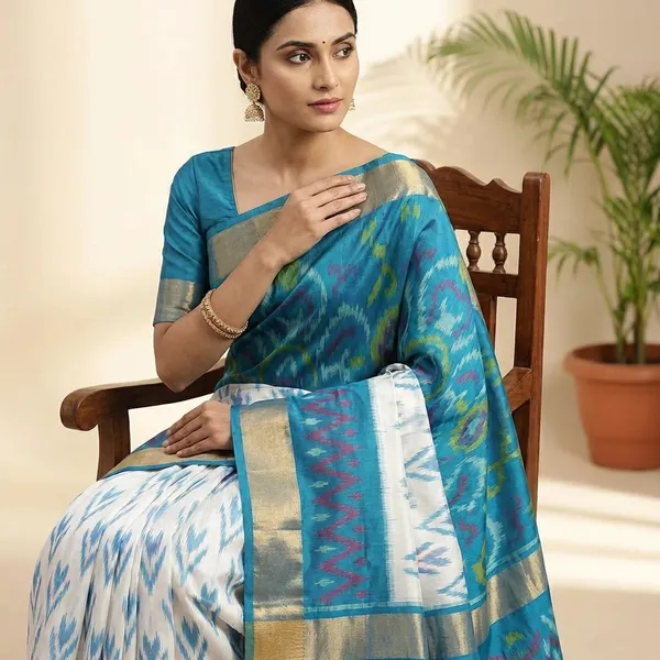 Blue_Pochampally_Saree_For_Women