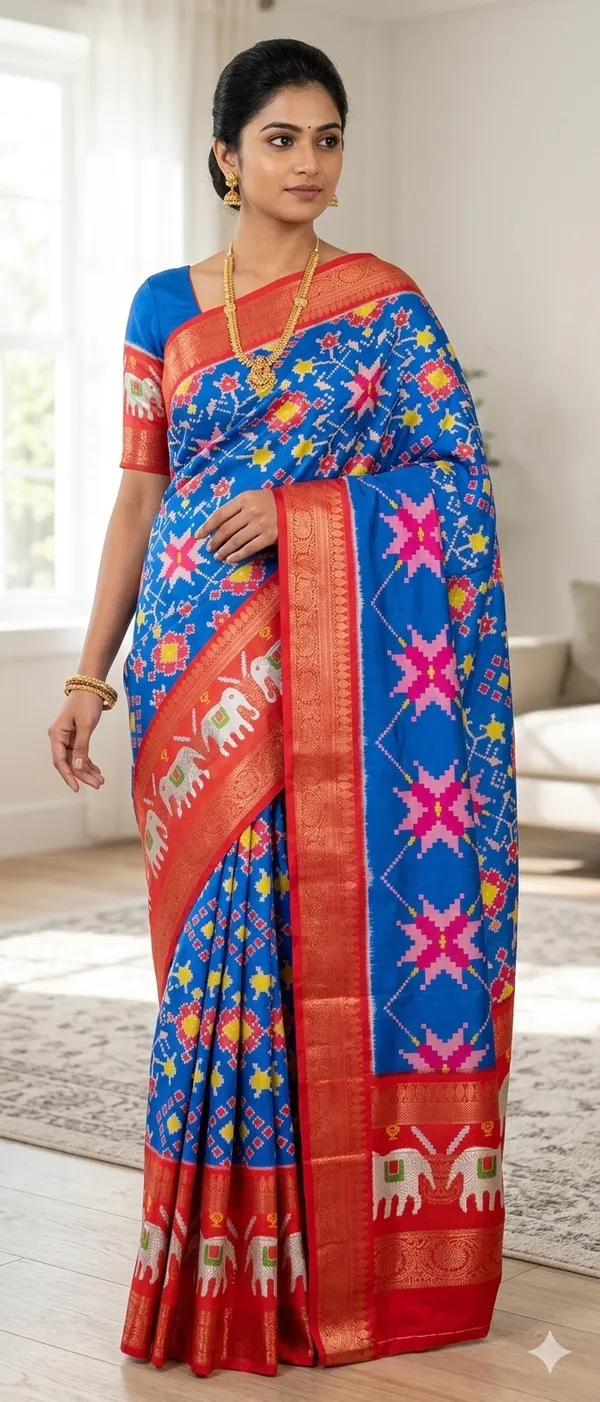Blue_Pochampally_Saree_For_Women