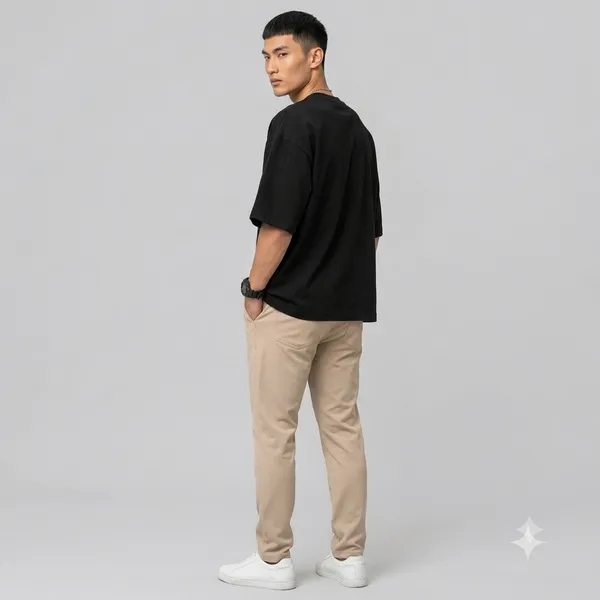 100_%_Cotton_Men's_Black_Oversized_Graphic_T-Shirt_with_Spider_Hero_Print_|_Trendy_Streetwear_Half_Sleeve_Loose_Fit_Tee_shirt_