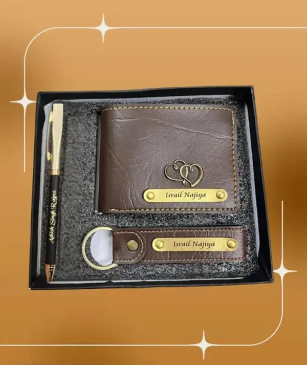 Dark_Brown_Pu_Leather_And_Metal_Premium_Wallet_Keychain_And_Pen_Combo_For_Men