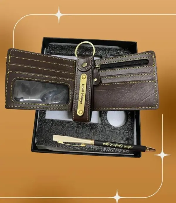 Dark_Brown_Pu_Leather_And_Metal_Premium_Wallet_Keychain_And_Pen_Combo_For_Men