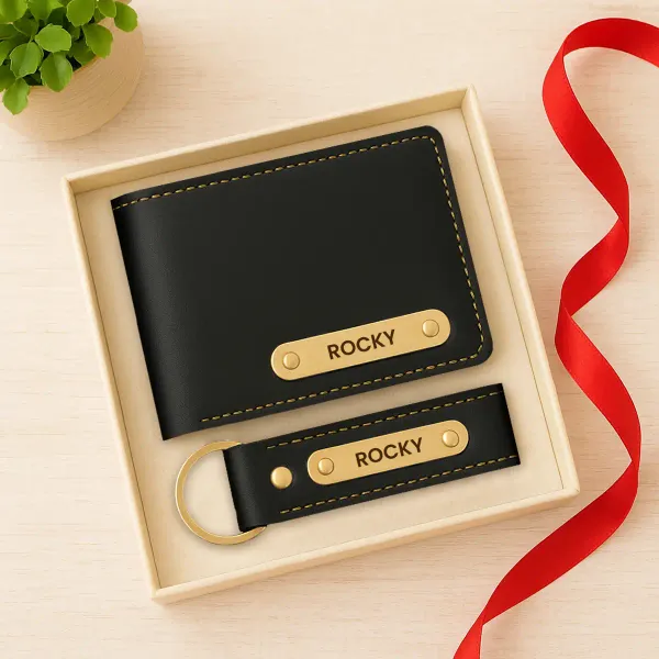 Black_Pu_Leather_And_Metal_Premium_Wallet_And_Keychain_Combo_For_Men