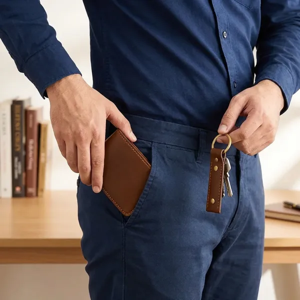 Brown_Pu_Leather_And_Metal_Premium_Wallet_And_Keychain_Combo_For_Men