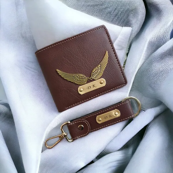 Brown_Pu_Leather_And_Metal_Premium_Wallet_And_Keychain_Combo_For_Men