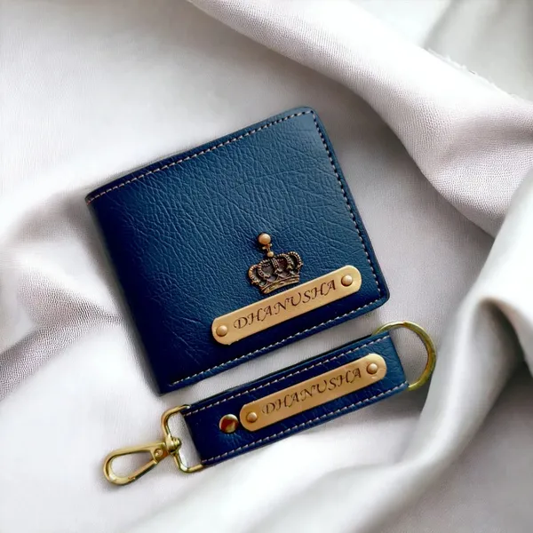 Blue_Pu_Leather_And_Metal_Premium_Wallet_And_Keychain_Combo_For_Men