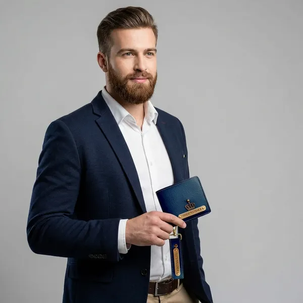 Blue_Pu_Leather_And_Metal_Premium_Wallet_And_Keychain_Combo_For_Men
