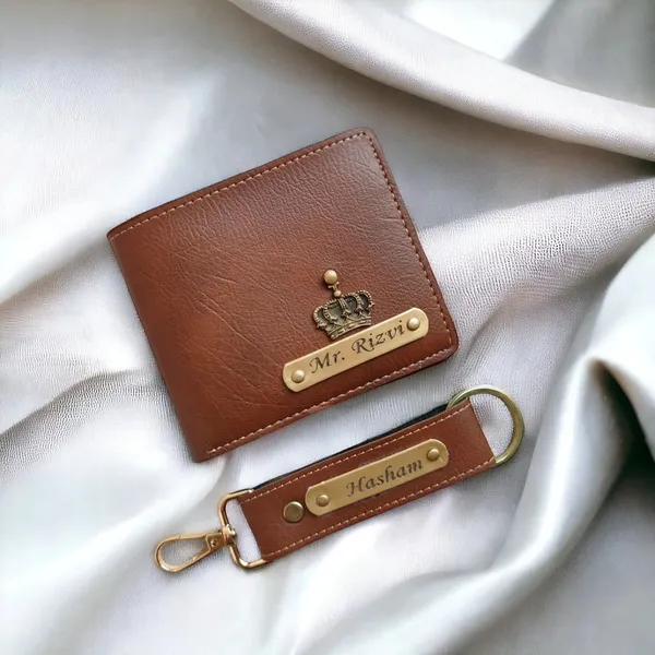 Brown_Pu_Leather_And_Metal_Premium_Wallet_And_Keychain_Combo_For_Men