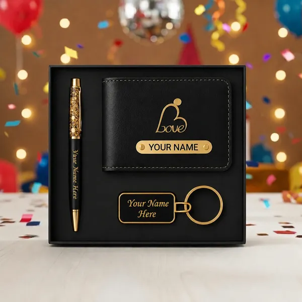Customised_wallet_keychain_pen_combo_set