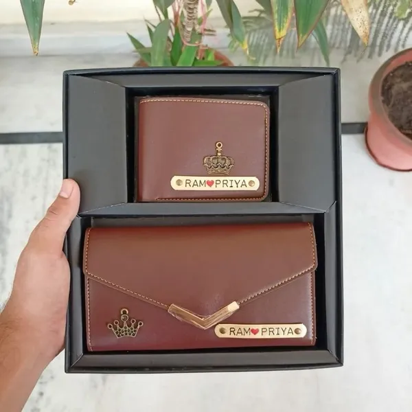 Brown_And_Black_Pu_Leather_Premium_Clutch_And_Wallet_Combo_For_Unisex_Pack_Of_2