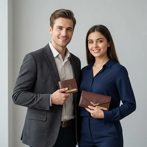 Brown_And_Black_Pu_Leather_Premium_Clutch_And_Wallet_Combo_For_Unisex_Pack_Of_2