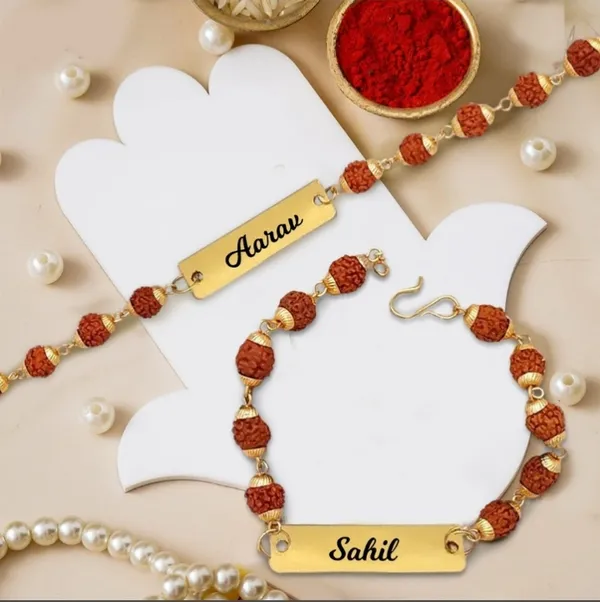 Customized_Metal_Rudraksh_Rakhi_for_Brothers
