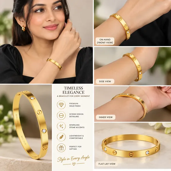Gold_Plated_Screw_Design_Bracelet_for_Women_|_Elegant_CZ_Stone_Bangle_|_Stylish_Luxury_Bracelet_for_Girls_|_Party,_Daily_&_Festive_Wear