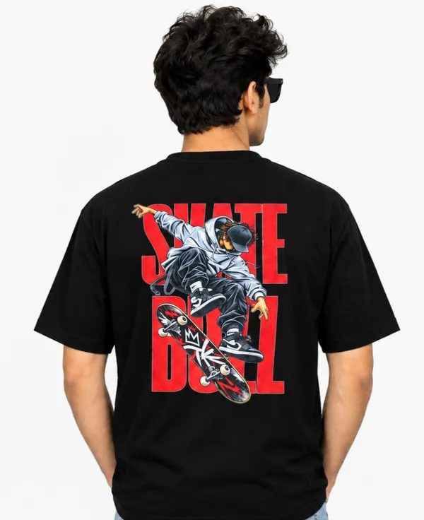 Men's_Black_Oversized_Cotton_Blend_Half_Sleeve_Graphic_Printed_T-Shirt_for_Men_|_Loose_Fit_Round_Neck_Casual_Wear