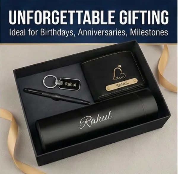 Stealy_Personalized_Gift_Hamper_for_Men_-_Custom_Engraved_Wallet,_Metal_Pen,_Water_Bottle_&_Keychain_Set_|_Premium_4-in-1_Combo_for_Birthday,_Anniversary_&_Corporate_Gifting_80%_off