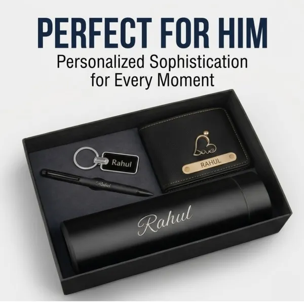 Stealy_Personalized_Gift_Hamper_for_Men_-_Custom_Engraved_Wallet,_Metal_Pen,_Water_Bottle_&_Keychain_Set_|_Premium_4-in-1_Combo_for_Birthday,_Anniversary_&_Corporate_Gifting_80%_off