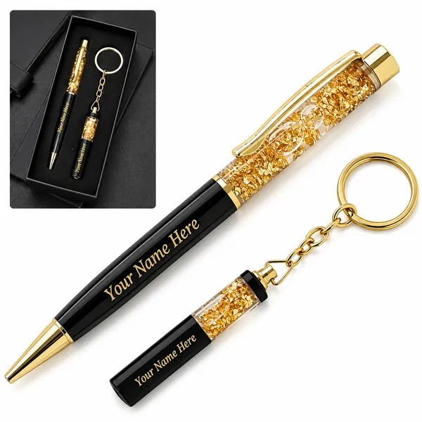 Personalized_Name_Engraved_Pen_&_Keychain_Combo_|_Premium_Metal_Pen_with_Gold_Glitter_Tube_|_Custom_Gift_for_Men_&_Women