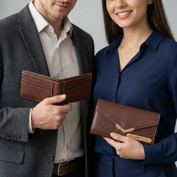 Brown_Pu_Leather_Premium_Clutch_And_Wallet_Combo_For_Unisex