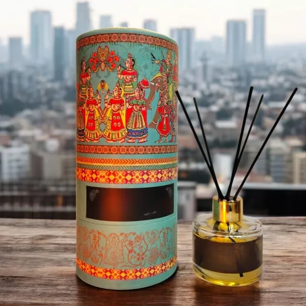 Zenn_Aura_Apple_Cinnamon_Reed_Diffuser_Set_|_Warmth_&_Festivity_(120_ML_Premium_Round)