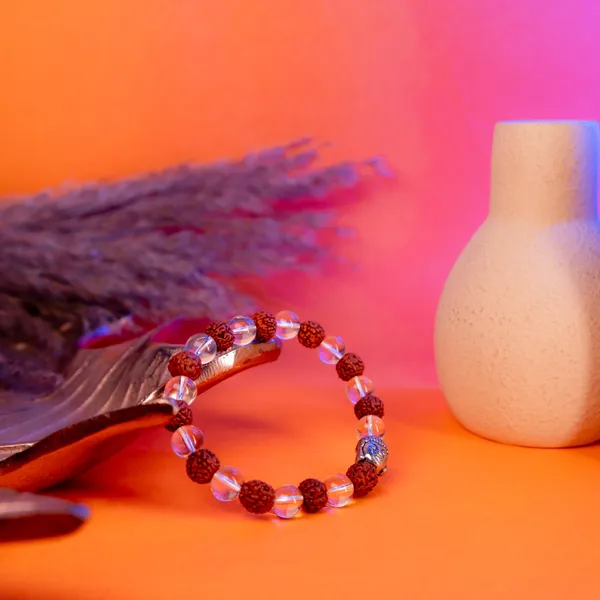 Zenn_Aura_Rudraksha_and_Clear_Quartz_Bracelet_|_Clarity_&_Energy_(8_MM_Buddha_Charm)