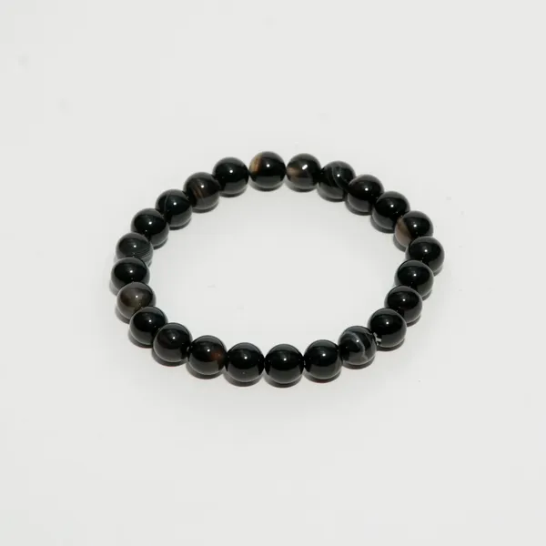 Zenn_Aura_Sulemani_Hakik/Botswana_Agate_Bracelet_|_Protection_&_Energy_(8_MM)
