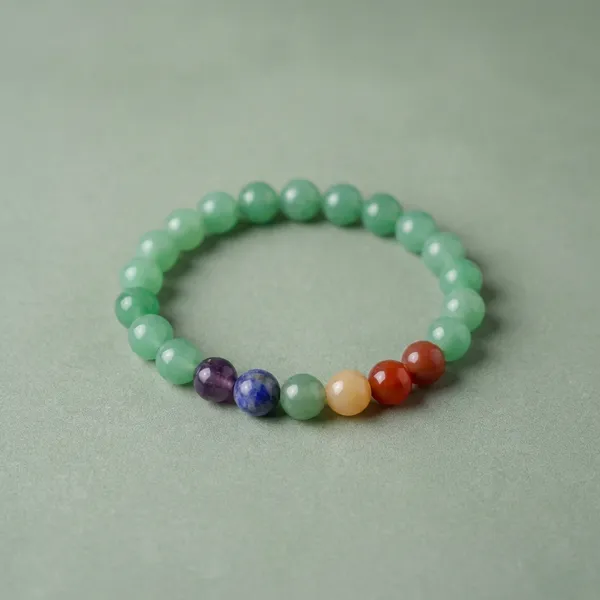 Zenn_Aura_7_Chakra_with_Green_Aventurine_Bracelet_|_Healing_&_Abundance_Alignment_(8_MM)