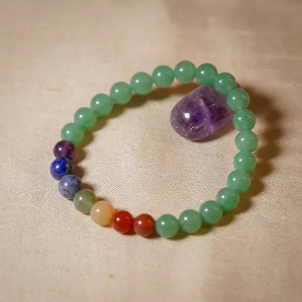 Zenn_Aura_7_Chakra_with_Green_Aventurine_Bracelet_|_Healing_&_Abundance_Alignment_(8_MM)
