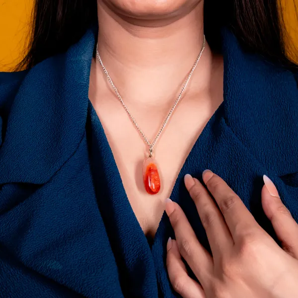 Zenn_Aura_Carnelian_Drop_Shape_Pendant_|_Drop_of_Motivation